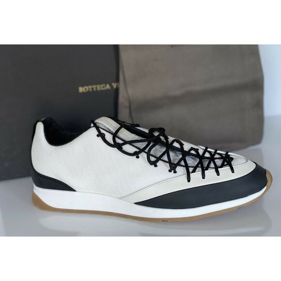 NIB $790 Bottega Veneta Men\'s Scar Tex White Sneakers 8 US (41 Euro) 609891 main image 6